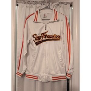 GoGo Sports San Francisco Giants Men's Full-Zip Jacket Size M White